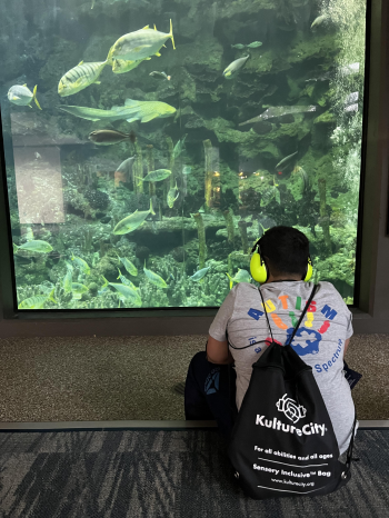 Providing sensory relief at our Annual Autism Inclusion Zoo Day