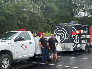 R&R Employee's Rob and Jeff dedicating time to transport our trailer to events around Pittsburgh