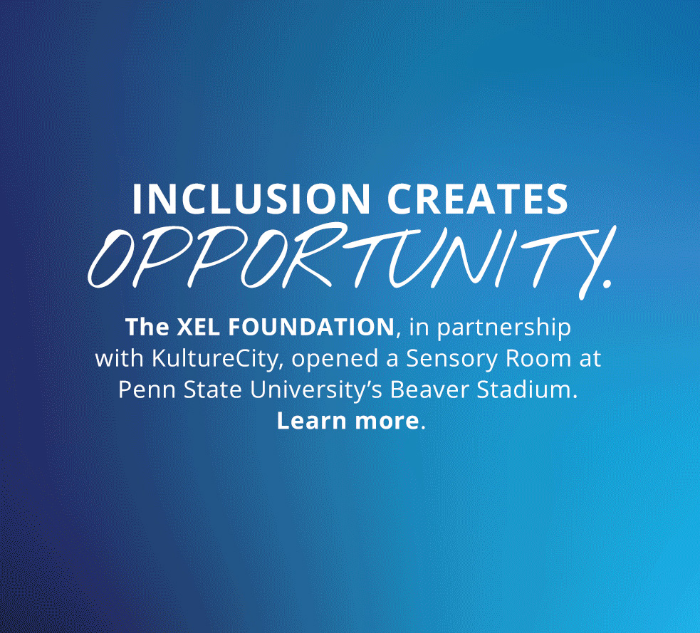THE XEL FOUNDATION OPENS A SENSORY ROOM AT PENN STATE UNIVERSITY’S BEAVER STADIUM